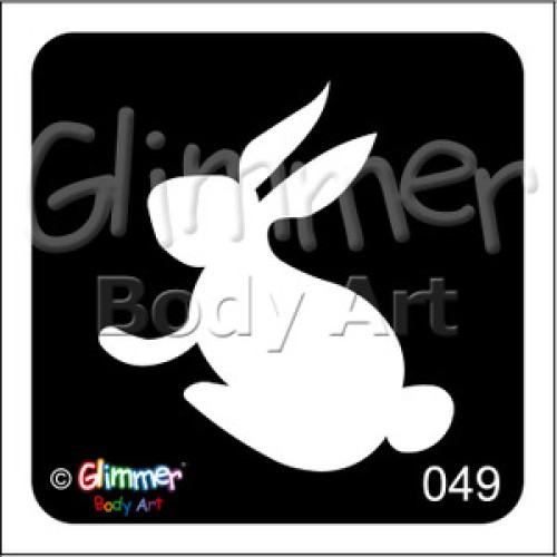 Glitter tattoo 049 Bunny Rabbit Pack Of 5 (049 Bunny Rabbit Pack Of 5)